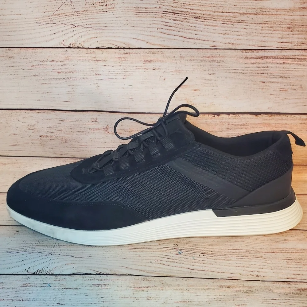 Wolf & Shepherd Mens Size 15 Black Crossover Victory Trainer Suede/Mesh Sneaker